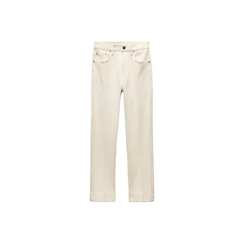 ZARA ZW Series Jeans Women's Frosted White