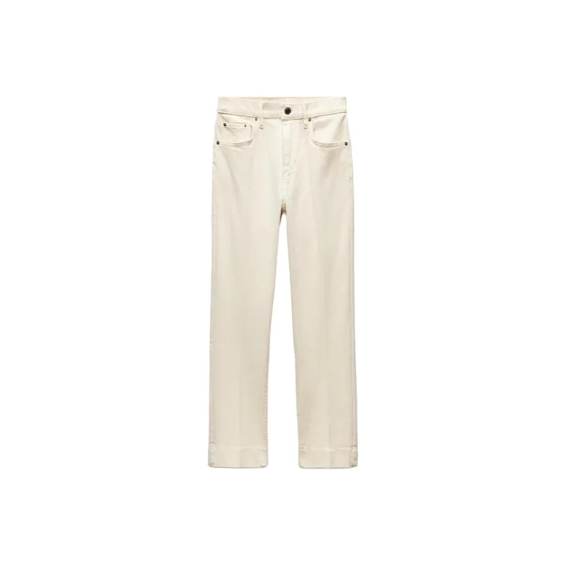 ZARA ZW Series Jeans Women's Frosted White-0