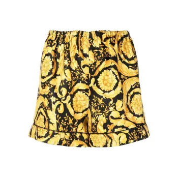VERSACE Casual Shorts Women's Yellow