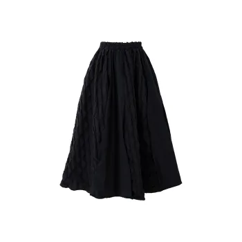 SOON FLOWER Knit Long Skirt Women's Black