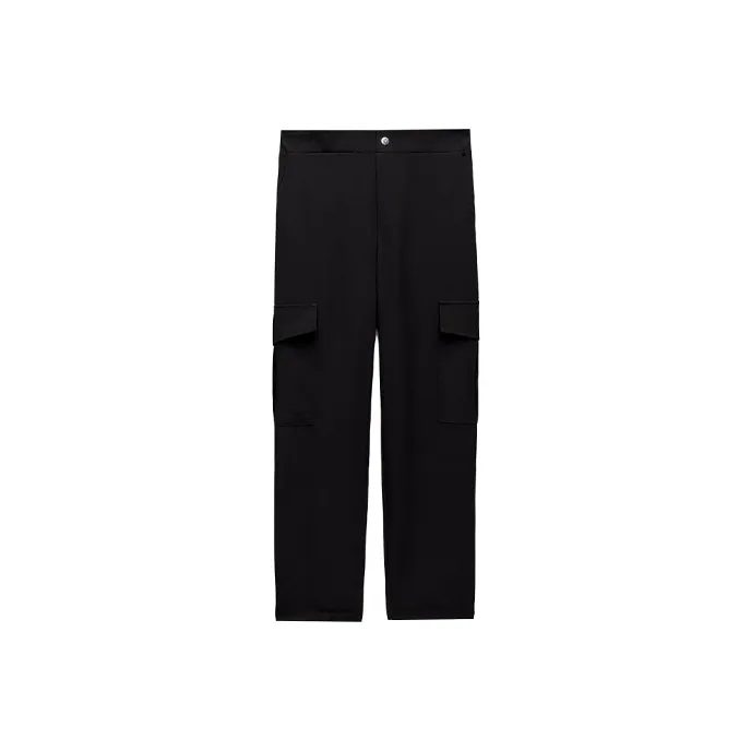 ZARA Cargo Pants Women's Black-0