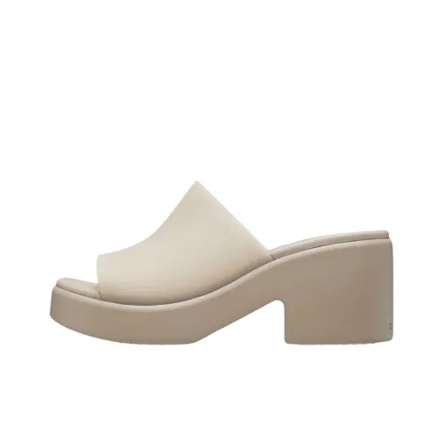 Crocs Brooklyn Abrasion Resistant Slide Slippers Women's Taupe