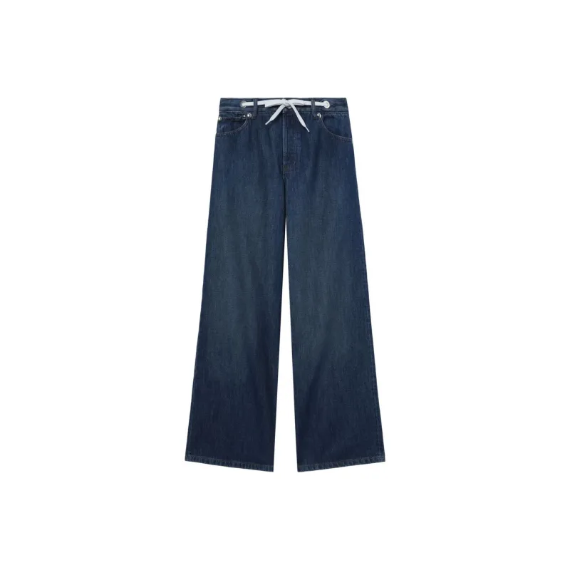 A.P.C Drawstring Wide Leg Jeans-0