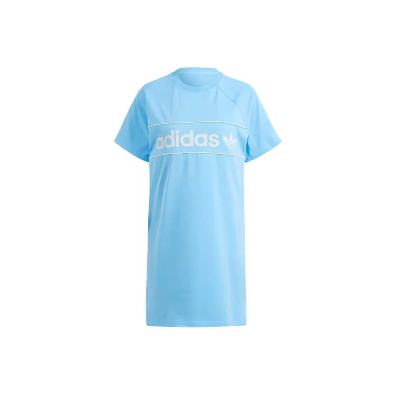 Adidas Originals NY Short Sleeved Dress Women's Blue-0