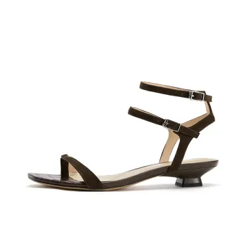 Marie Claire One Strap Sandals Women's Molten Rock Chocolate Brown