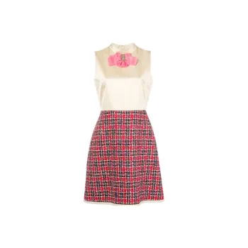 GUCCI FW21 Sleeveless Dress Women's Beige