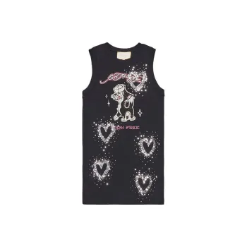 Ed Hardy SS23 Sleeveless Dress Women's Black