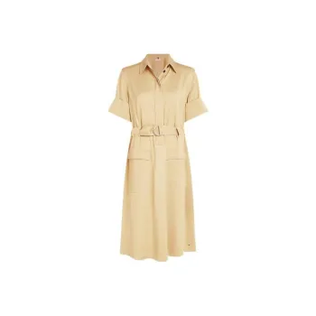 Tommy Hilfiger Short Sleeved Dress Women's Yellow
