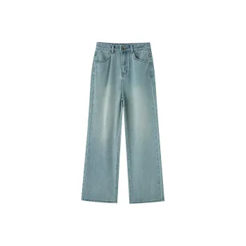 Luqingyi Jeans Women's Light Blue
