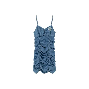 CHUU Slip Dresses Women's Denim Blue