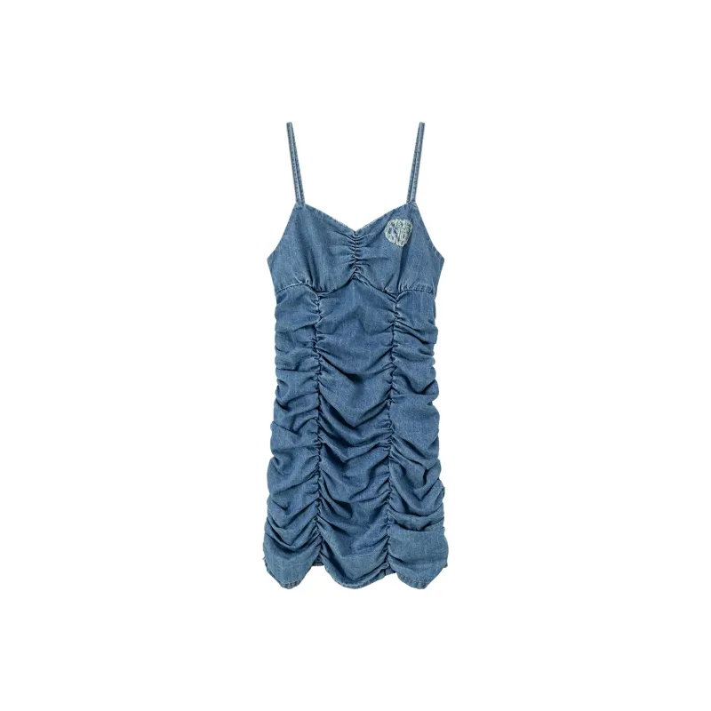 CHUU Slip Dresses Women's Denim Blue-0