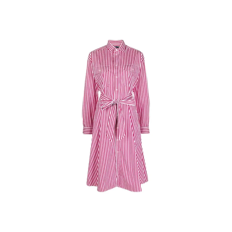 Polo Ralph Lauren SS22 Long Sleeved Dress Women's Pink-0