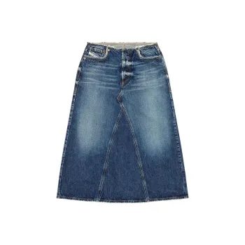 DIESEL Denim Long Skirts Women's Denim Blue