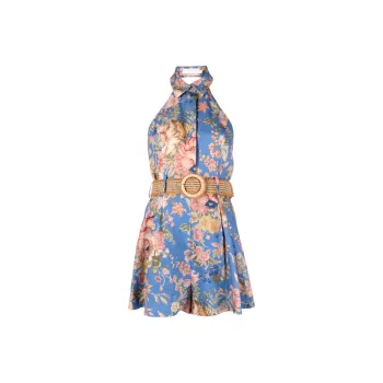 Zimmermann August Floral-print Playsuit