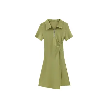 ETSE Short Sleeved Dress Women's Green
