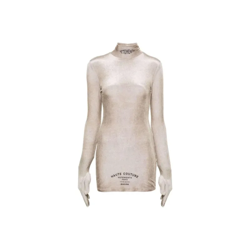 Vetements Couture Styling Dress With Gloves 'Biege'-0