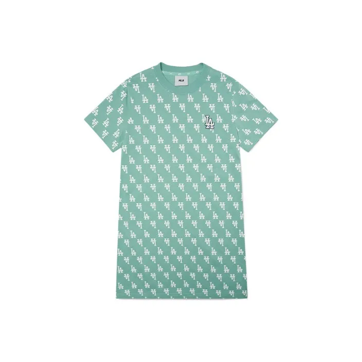 MLB Short Sleeved Dresses Women's Light Mint-0