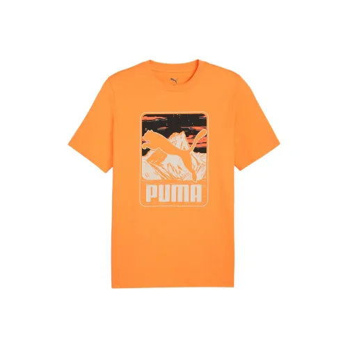 PUMA GRAPHICS Basic T Shirt Men's Citrus Orange