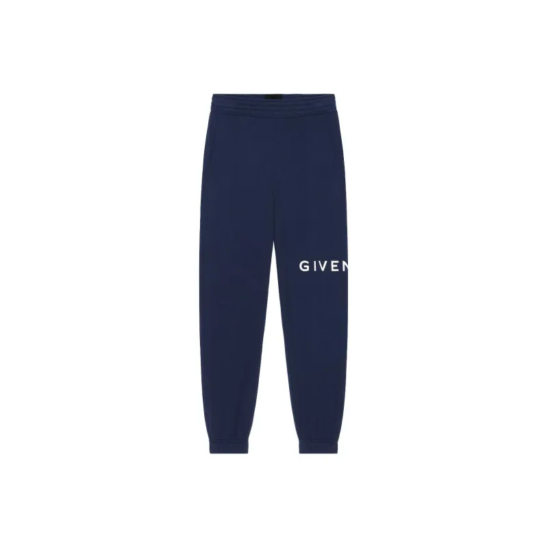 Givenchy Knitted Sweatpants Women's Navy Blue-0