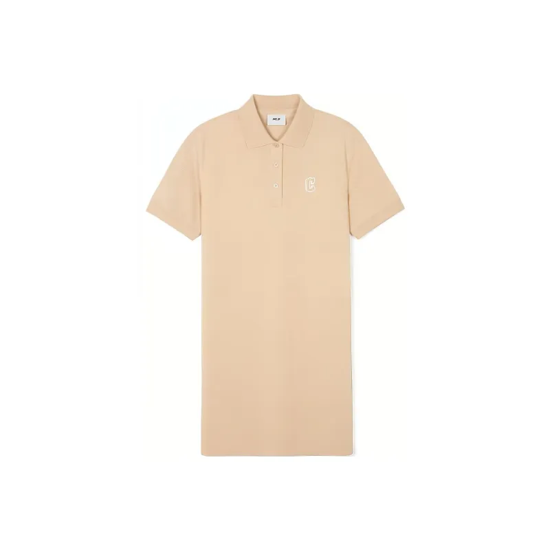 MLB Short Sleeved Dresses Women's Light Beige-0