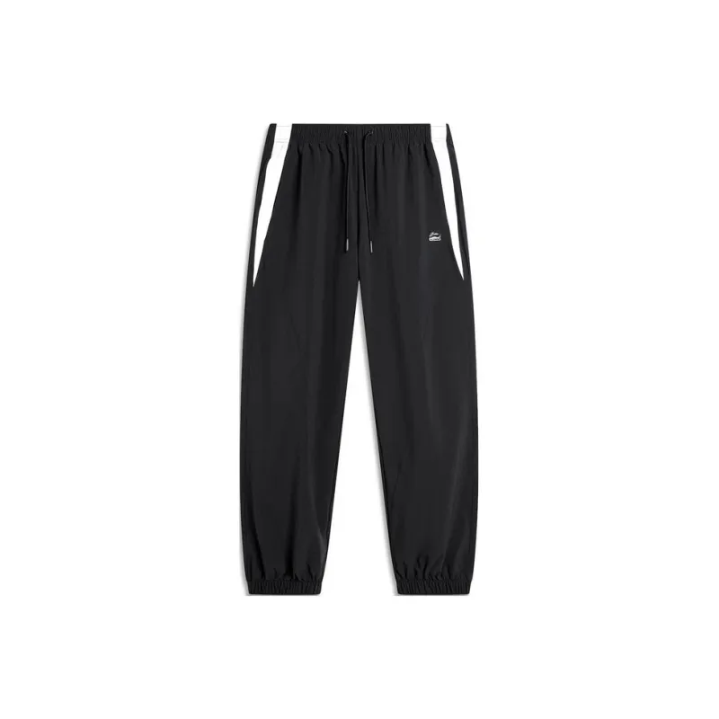 LiNing Sports Trend Series Knitted Sports Pants Women's Black-0