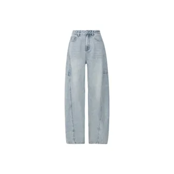 MEIYANG Jeans Women's Light Denim Blue