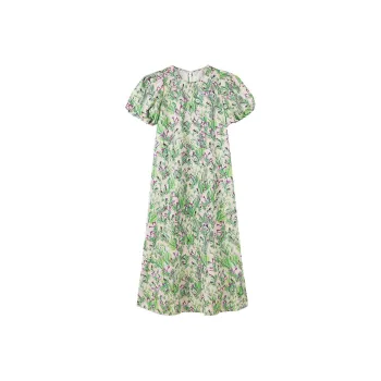 Migu Short Sleeved Dresses Women's Ice Crystal Furong