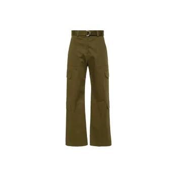 MSGM Straight-Leg Belted Cargo Trousers