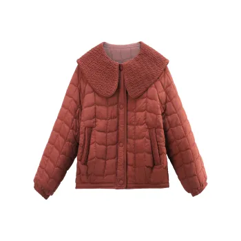 A Paradise For Awakening Puffer Jacket Women's Burgundy