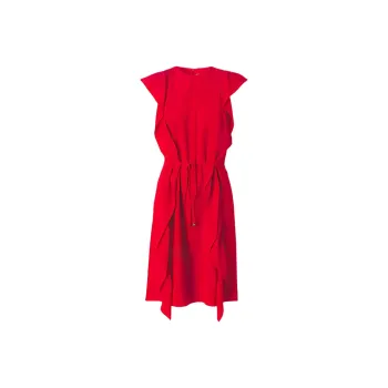 Burberry SS22 Sleeveless Dress Women's Bright Red