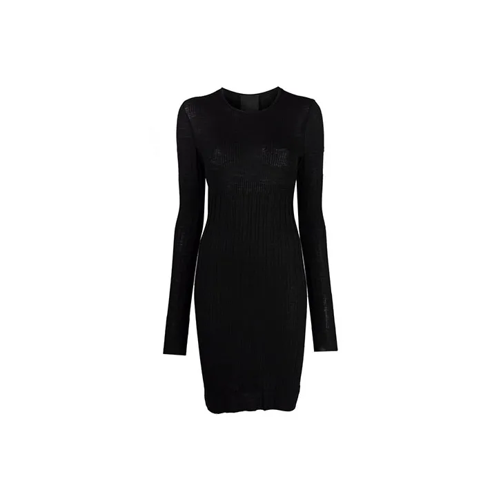 Givenchy Long-Sleeved Dresses Women's Black-0