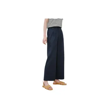 WHITEALLUSION Casual Pants Women's Navy Blue