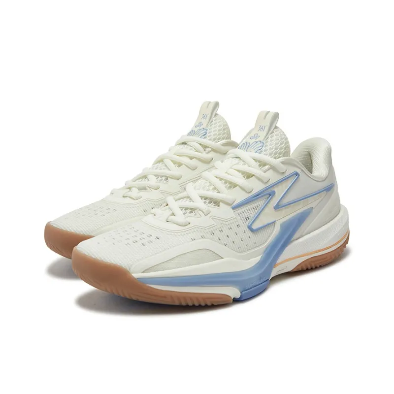 361° BIG3 6.0 Cushioning Coverage Abrasion Resistant Slip Resistant Low Top Basketball Shoes Men's White Blue-2