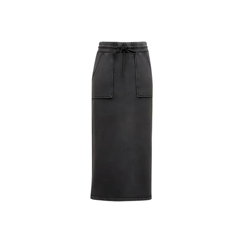 ONLY Denim Long Skirts Women's H1Z Black-0
