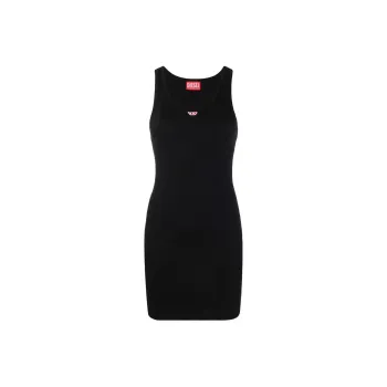 DIESEL D tank Logo print Cotton Dress
