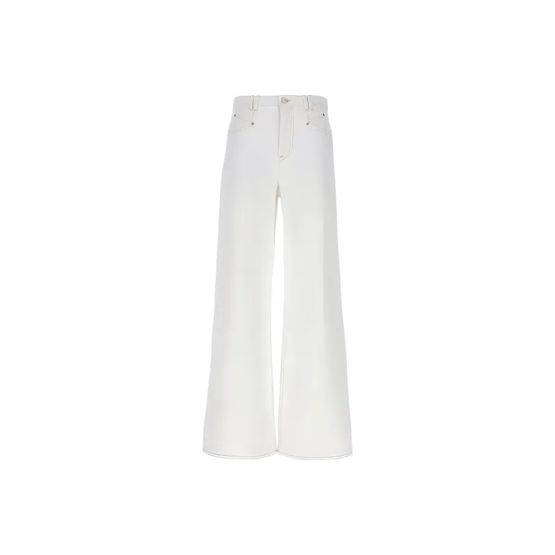 ISABEL MARANT Lemony Wide Leg Jeans-0