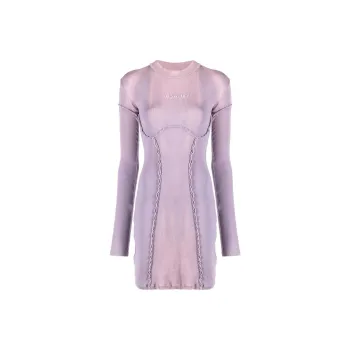 OFF-WHITE Long-Sleeved Dresses Women's Purple