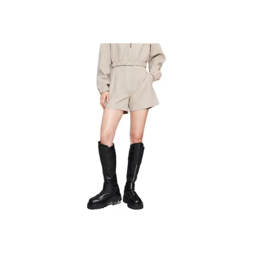System Casual Shorts Women's Beige