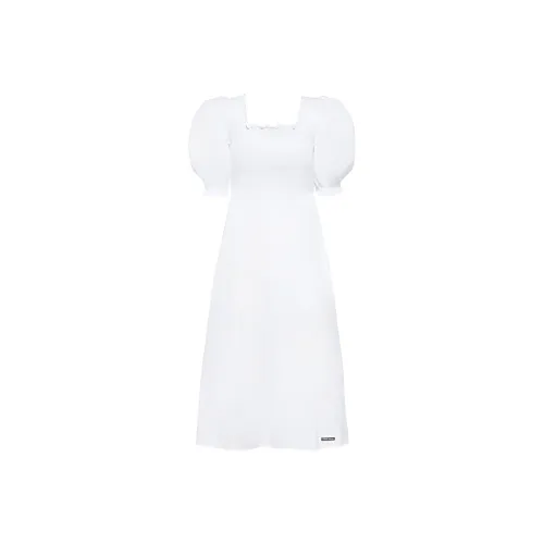 MIU MIU SS22 Short Sleeved Raffia Women's White