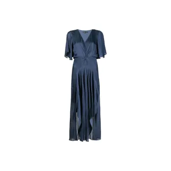 Maje Short Sleeved Dresses Women's Navy