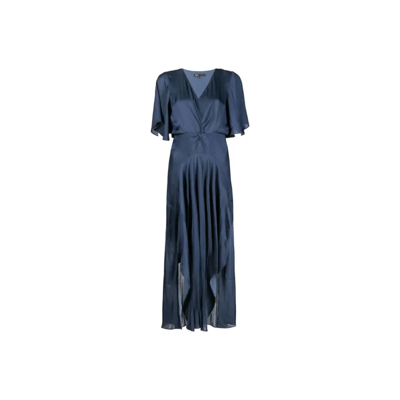 Maje Short Sleeved Dresses Women's Navy-0