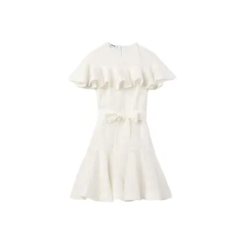 Sandro Short Sleeved Dresses Women's White