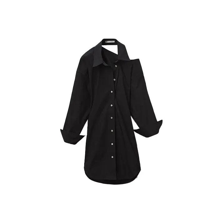 Alexander Wang Long Sleeved Dresses Women's Black-0