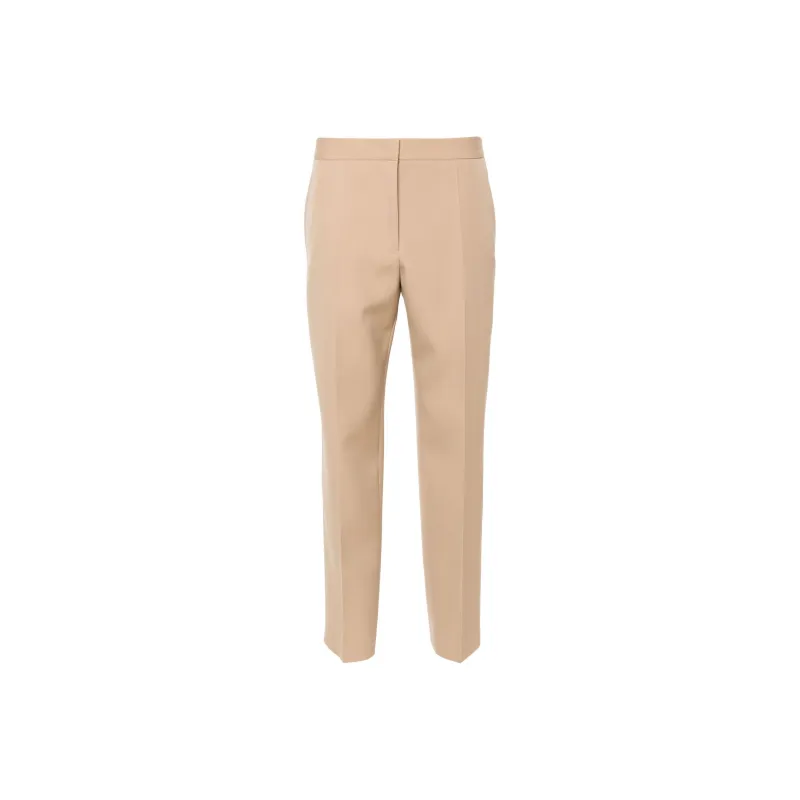 JIL SANDER Tapered Cropped Trousers-0
