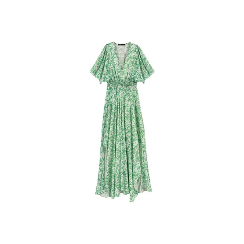Maje Short-Sleeved Dresses Women's Green-0