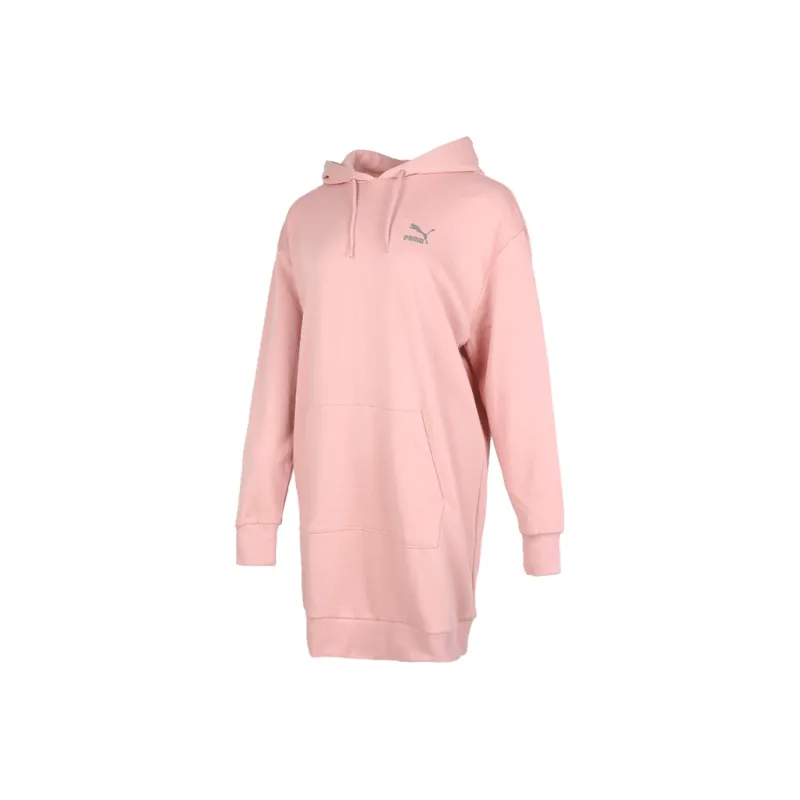 PUMA Long Sleeved Dresses Women's Pink-0
