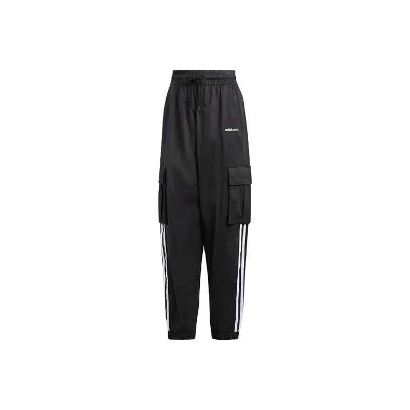 Adidas Originals CARGO PANTS Knitted Sports Pants Women's Black-0