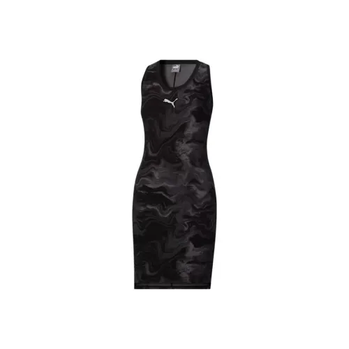 PUMA Slip Dresses Women's Black