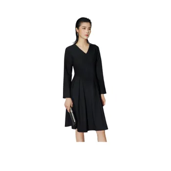 BBLLUUEE Long Sleeved Dress Women's Black