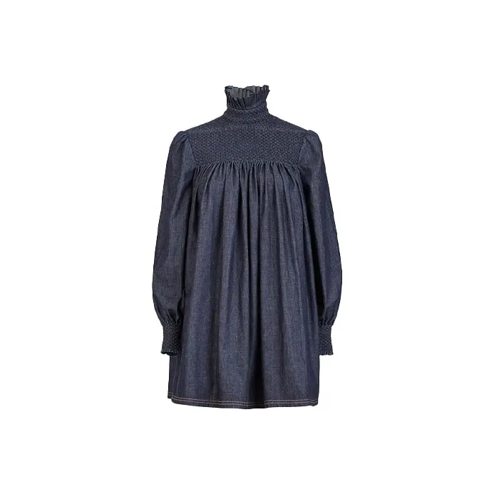 FENDI Long-Sleeved Dresses Women's Blue-0